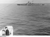 Bismarck widziany z Prinz Eugen podczas ćwiczeń na Bałtyku